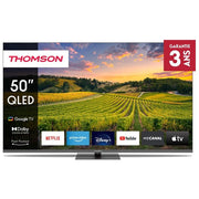 Thomson 50QG5C14 Smart TV 50'' QLED 4K Ultra HD Google TV Direct-LED Dolby Vision HDR10 Wi-Fi colore Grigio