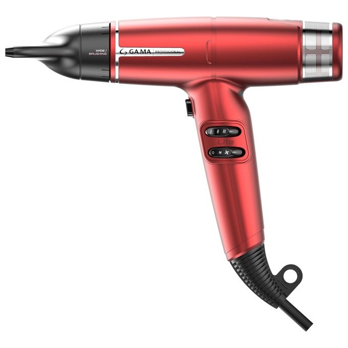 Ga.ma PH6030.RD iQ Lite Asciugacapelli 1500 W Tecnologia Ionica Oxy-Active Motore Brushless 2 Velocita' 3 Temperature Diffusore colore Rosso