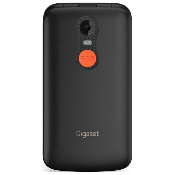Gigaset GL595 Telefono Cellulare per Anziani Clamshell SIM singola IP44 Bluetooth Tasto SOS 2.8'' colore Nero