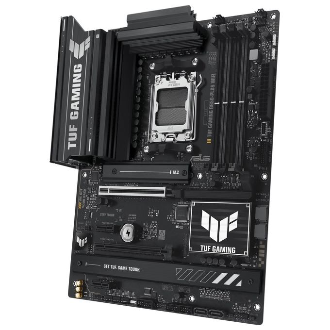 Asus TUF GAMING B850-PLUS WIFI Scheda Madre ATX Socket AM5 DDR5 PCIe 5.0 Wi-Fi 7 Ethernet 2.5Gb USB-C 20Gbps colore Nero