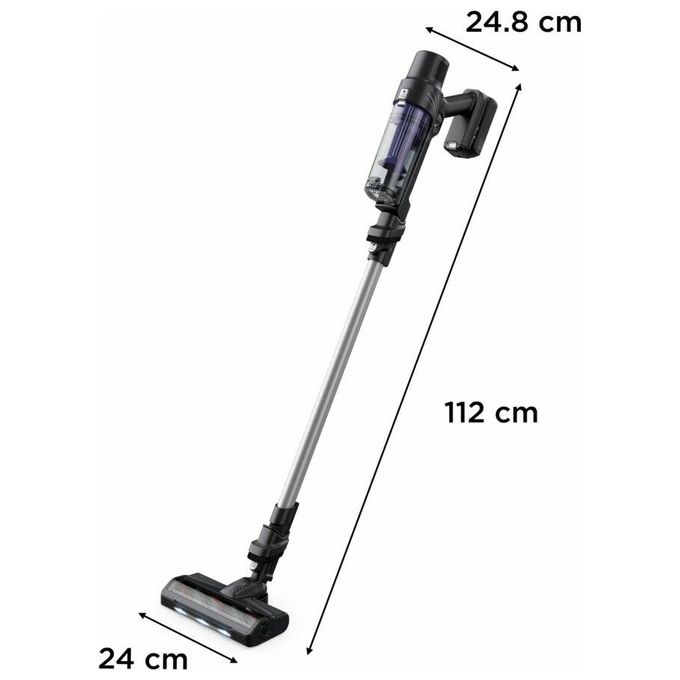 Rowenta RH6A35WO X-Pert 7.60 Aspirapolvere a Bastone 2 in 1 Senza Filo Ciclonico Senza Sacchetto 0.44 L 140 W 45 min 81 dB colore Viola Argento