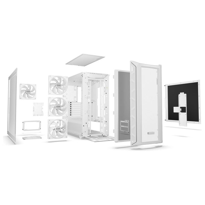 Be quiet! BGW64 Shadow Base 800 FX White Case PC Midi Tower con Illuminazione ARGB e Pannello Laterale in Vetro Temperato colore Bianco