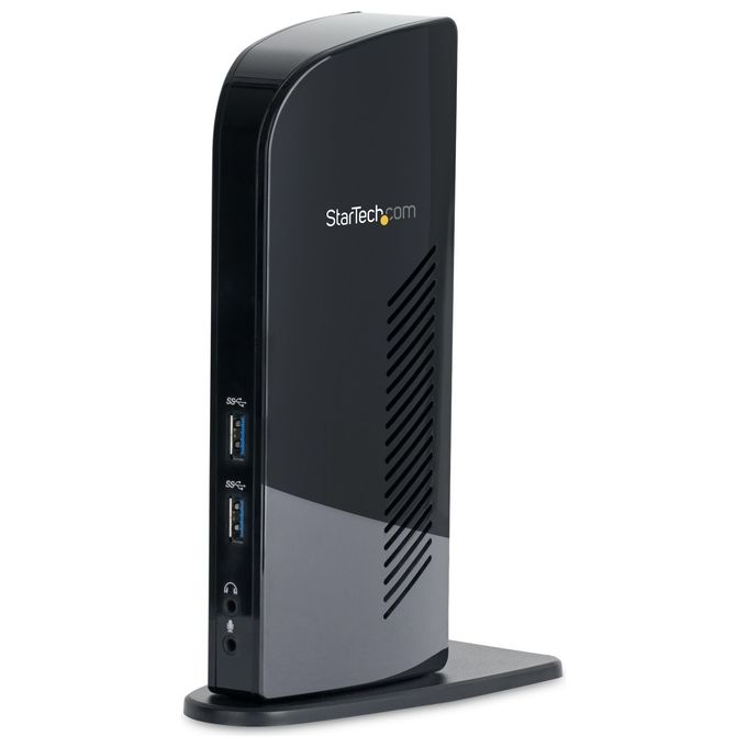 StarTech Docking station universale USB3.0 per laptop- -DVI HDMI video doppio con Ethernet audio