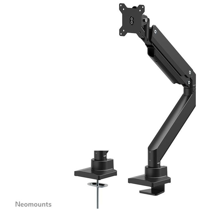 Neomounts NM-D775BLACKPLUS Braccio per Monitor 10-49'' con Molla a Gas Regolabile in Altezza e Rotazione 360° colore Nero