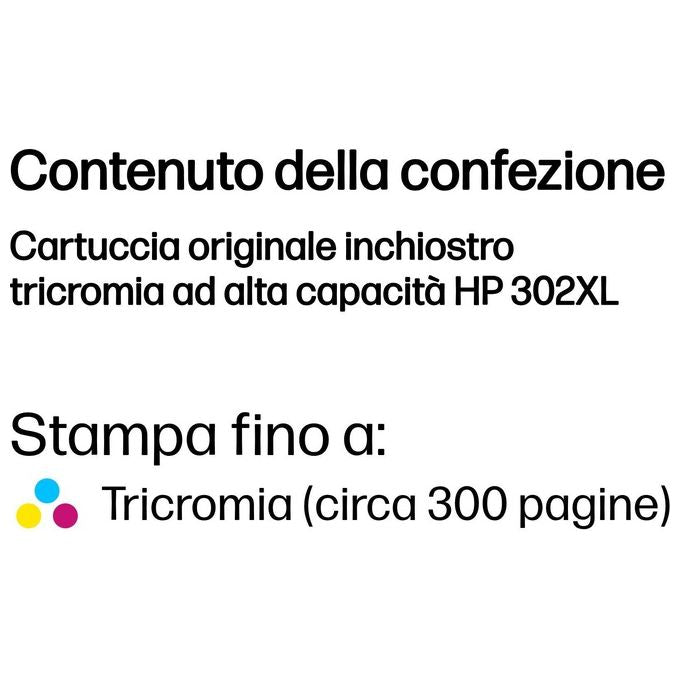 Hp 302xl Tri-color ink Cartridge