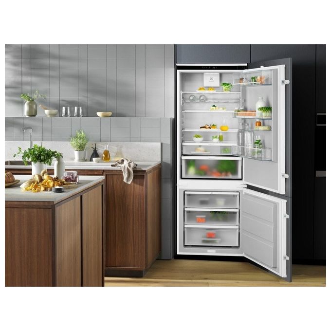 Electrolux KNR7TE75S Serie 700 Frigorifero Combinato da Incasso 376 L 188 cm Classe E 35 dB Total No Frost colore Bianco