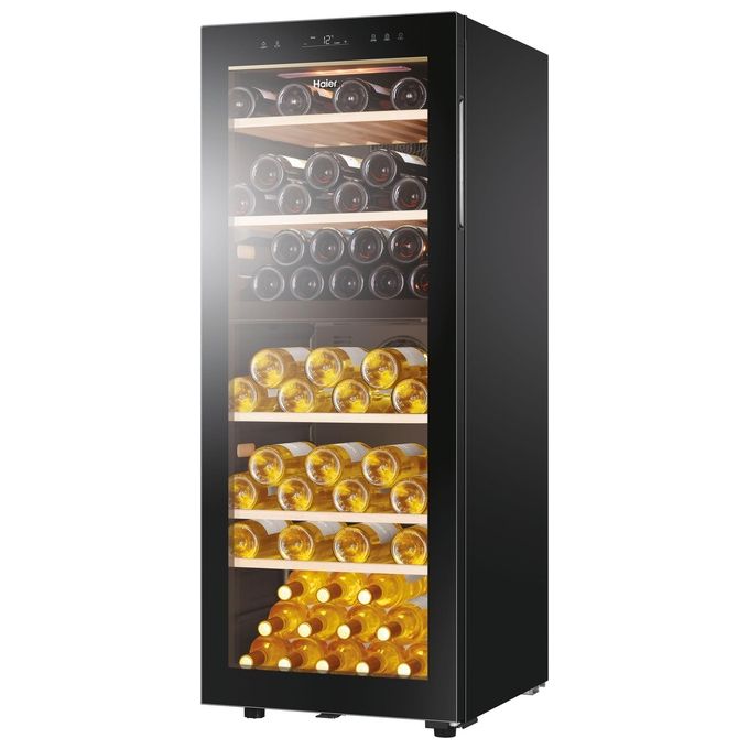 Haier HWS79GDG Wine Bank 50 Serie 5 Cantinetta Vino 79 Bottiglie 2 Zone Temperatura LED WiFi Classe G colore Nero