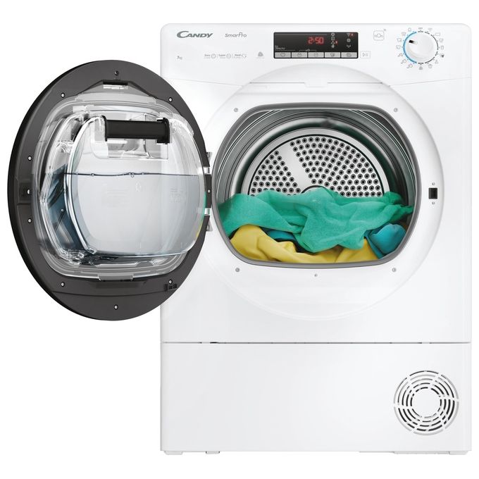 Candy CRO4H7A2TBE-S Smart Pro Asciugatrice Pompa di Calore Slim 7 Kg Classe E Wi-Fi Bluetooth 14 Programmi (85x60x48 cm) colore Bianco