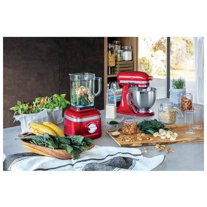 KitchenAid 5KSM185PSECA Artisan Robot da Cucina 4.8 L 300 W 10 Velocita' Acciaio Inox colore Rosso Liebesapfel