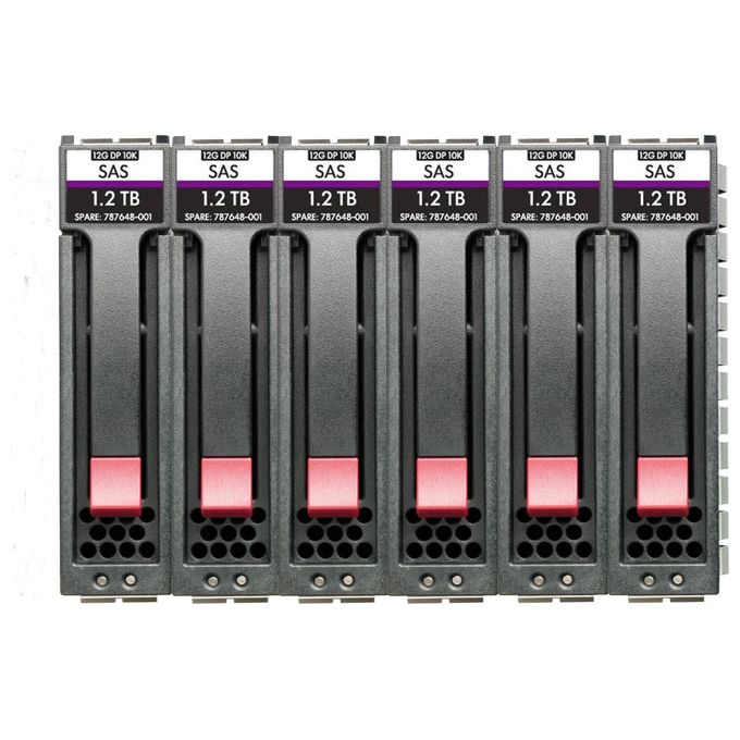 Hewlett Packard Enterprise R0Q66A HPE MSA Hard Disk Interno 10.8 TB SAS 12G 10000 rpm 2.5'' SFF M2 6-pack colore Nero