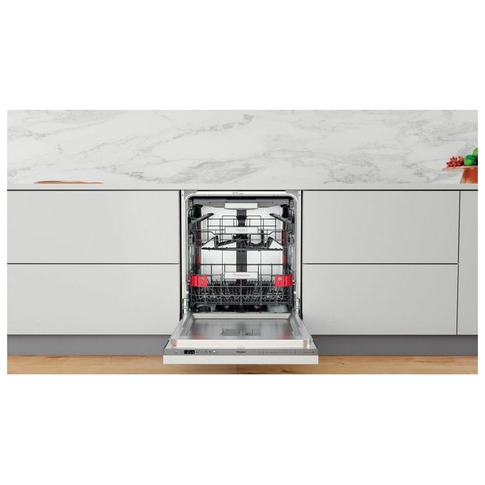 Whirlpool WIO 3O540 PELG Lavastoviglie da Incasso 14 coperti Classe B 10 programmi 40 dB tecnologia 6° SENSO (82x60x55 cm) colore Inox