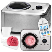 ProfiCook PC-ICM 1268 Gelatiera compressore 1 5 L 150 W display LED timer digitale colore Acciaio inox