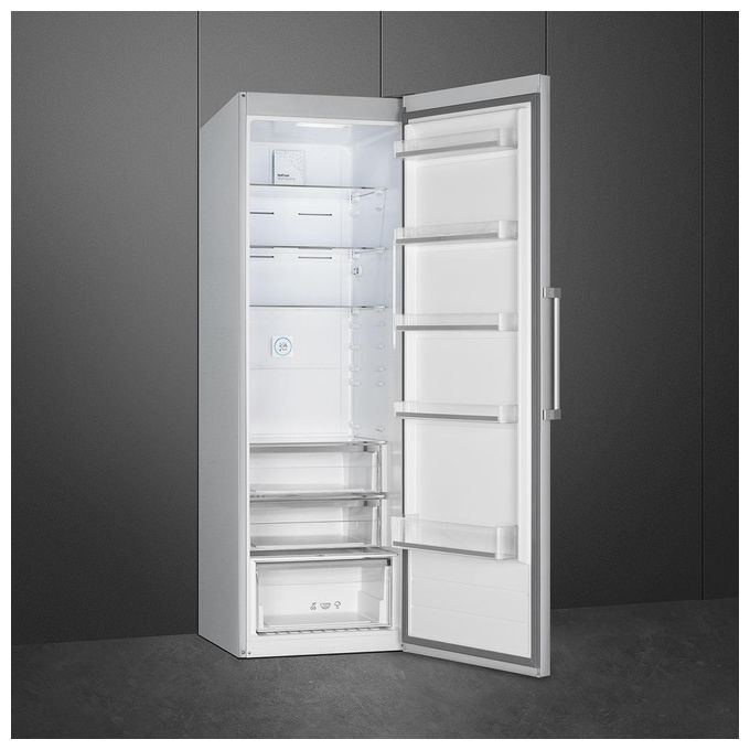 Smeg FS18EV3HX Frigorifero Monoporta 380 L 186 cm Classe E 40 dB No Frost colore Inox