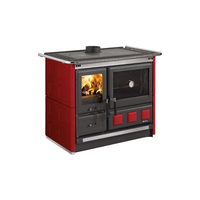 La Nordica 7015149 Rosa XXL VST Cucina a Legna con Forno 8,5 kW 244 m³ Classe A+ colore Bordeaux