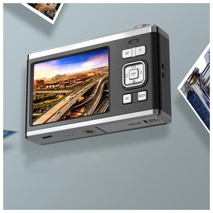 Rollei 10300 Compactline 10X Fotocamera Digitale Compatta 20MP Full HD Zoom Ottico 10x Doppio Display colore Nero Argento