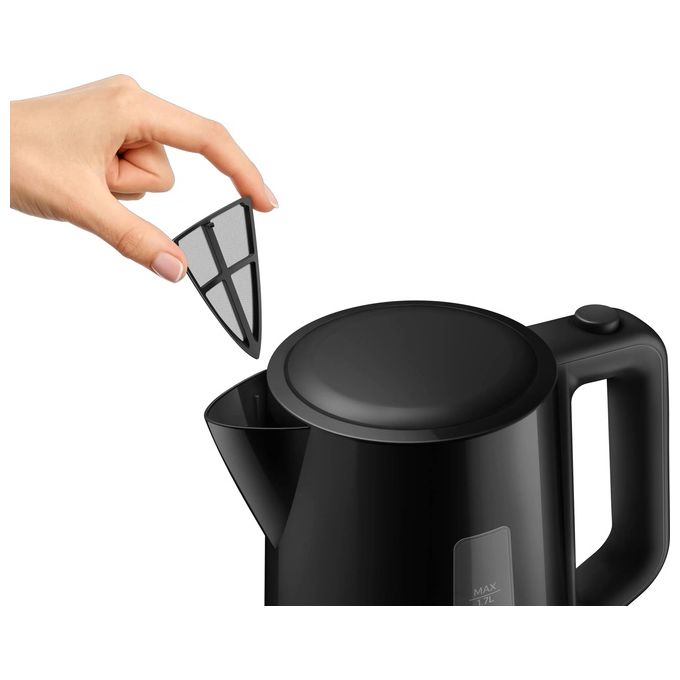 Philips HD9318-20 Serie 3000 Bollitore Elettrico 1,7 L 2200W base girevole 360° filtro anticalcare colore Nero