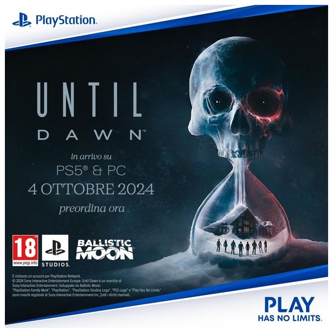 Sony 1000044310 Until Dawn Standard Videogioco Horror per PlayStation 5 Lingua Italiana colore Nero