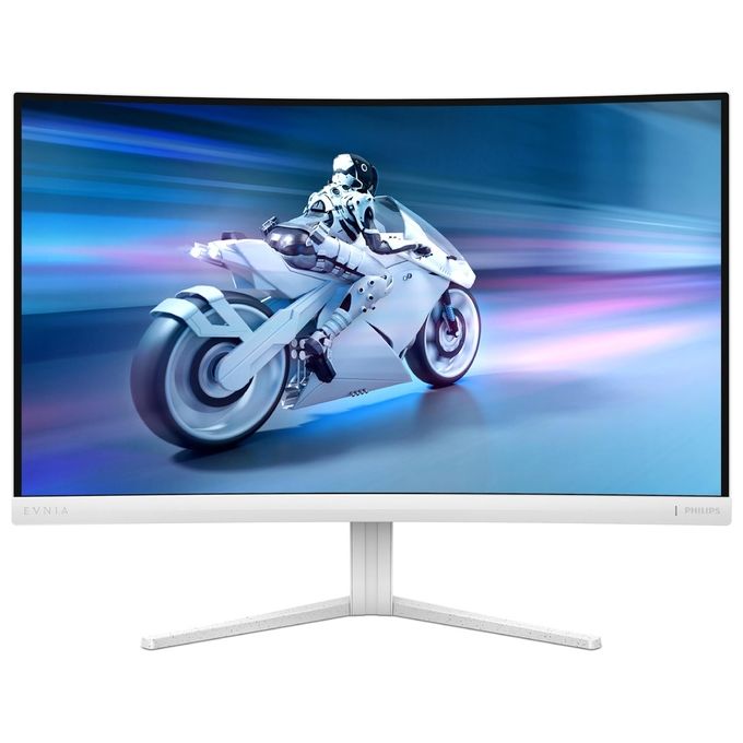 Philips 27M2C5201L-00 Evnia Monitor Gaming Curvo 27'' Full HD 1920x1080 180Hz 1ms VA FreeSync HDR10 colore Bianco