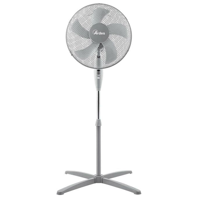 Ardes AR5ST40PG Steelo Ventilatore a Piantana 40 cm 50W 3 Velocita' Oscillazione Automatica 52 dB colore Grigio