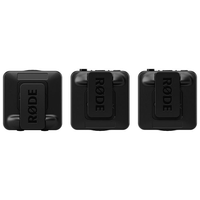 RØDE WIRELESS PRO Sistema Microfono Wireless a 2 Canali con Registrazione 32-Bit Float Timecode Integrato 260 m 2 Microfoni Lavalier Colore Nero