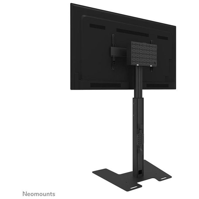 Neomounts FL45S-825BL1 Supporto da pavimento per TV 37-75'' Regolabile in Altezza 104-157 cm con Gestione Cavi e Piastra di Sicurezza colore Nero