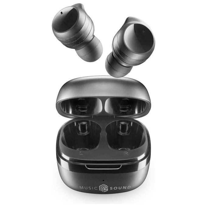 Cellular Line Music Sound Flow Auricolare Wireless In-ear Bluetooth Nero