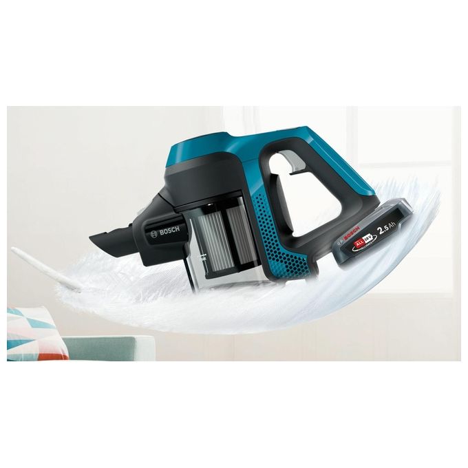 Bosch BBS611BSC Serie 6 Aspirapolvere a bastone 2 in 1 senza sacchetto 18V 30 min autonomia colore Nero