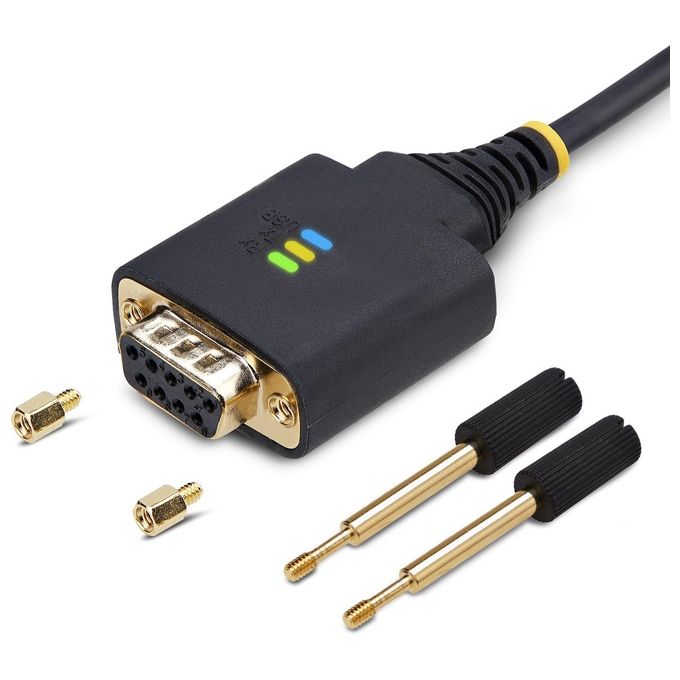 StarTech.com 1P3FFCNB-USB-SERIAL Cavo Seriale Nero 1mt USB tipo A DB-9