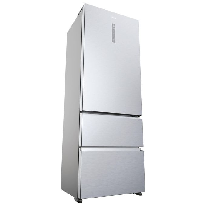 Haier HTR5720ENMG 3D 70 Serie 5 Frigorifero Combinato 3 Porte 483 L 200 cm Classe E 37 dB No Frost colore Argento
