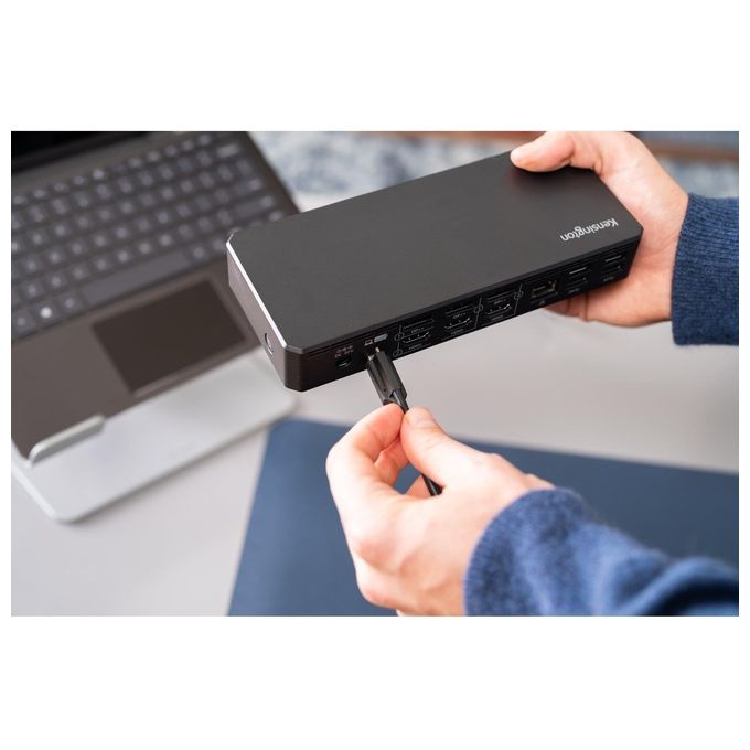 Kensington K33603EU SD4781P EQ Docking station Doppio 4K USB-C e USB-A 2 display 4K a 60 Hz 10 Gbps 100 W Power Delivery colore Nero
