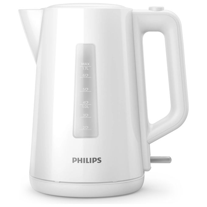 Philips HD9318-00 Serie 3000 Bollitore Elettrico 1,7 L 2200 W Filtro Anticalcare Spegnimento Automatico colore Bianco
