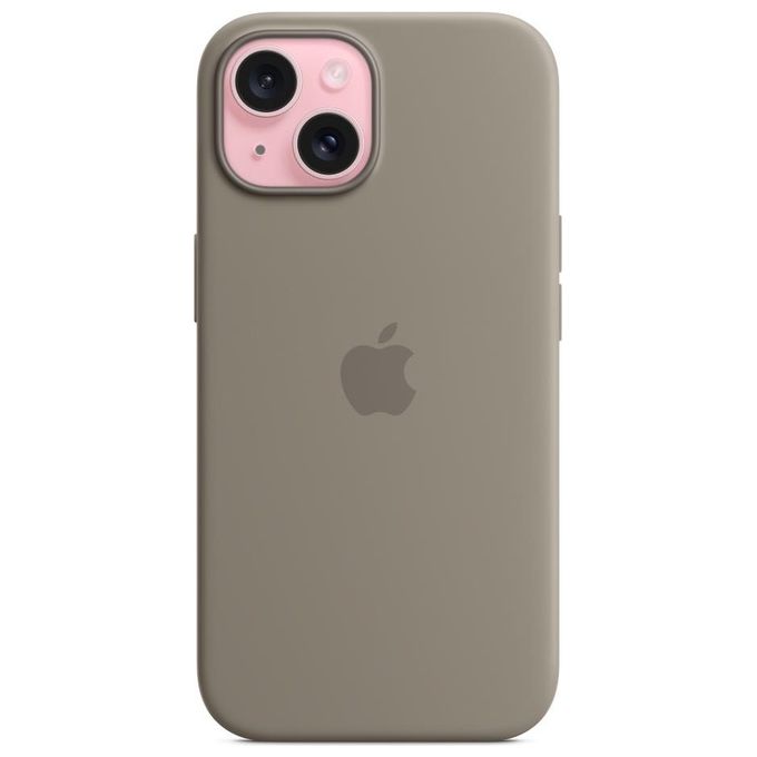 Apple Custodia MagSafe in Silicone per iPhone 15 Grigio Creta ​​​​​​​