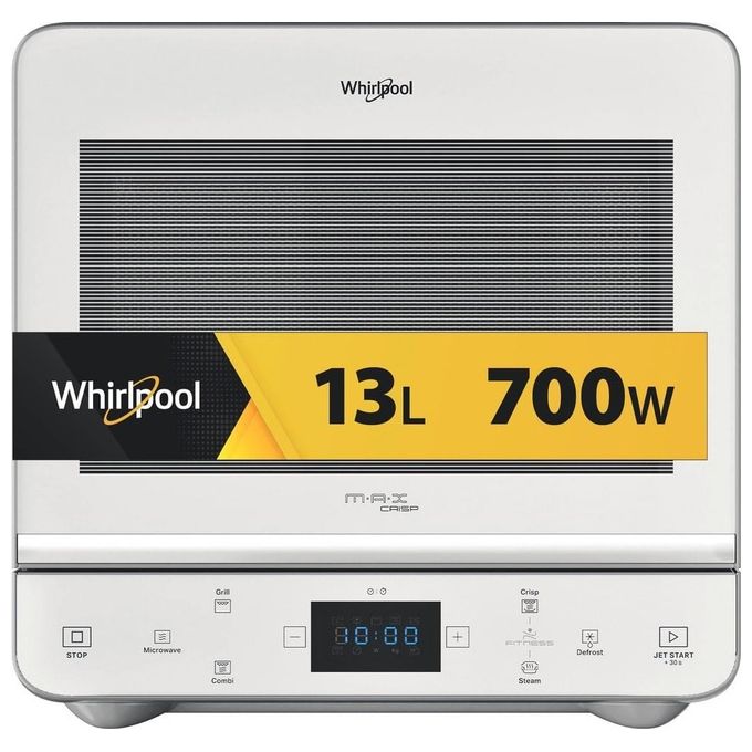 Whirlpool MAX 49 WSL Forno a Microonde con Grill 13 L 700 W Dual Crisp Cottura a Vapore Jet Defrost Touch colore Argento