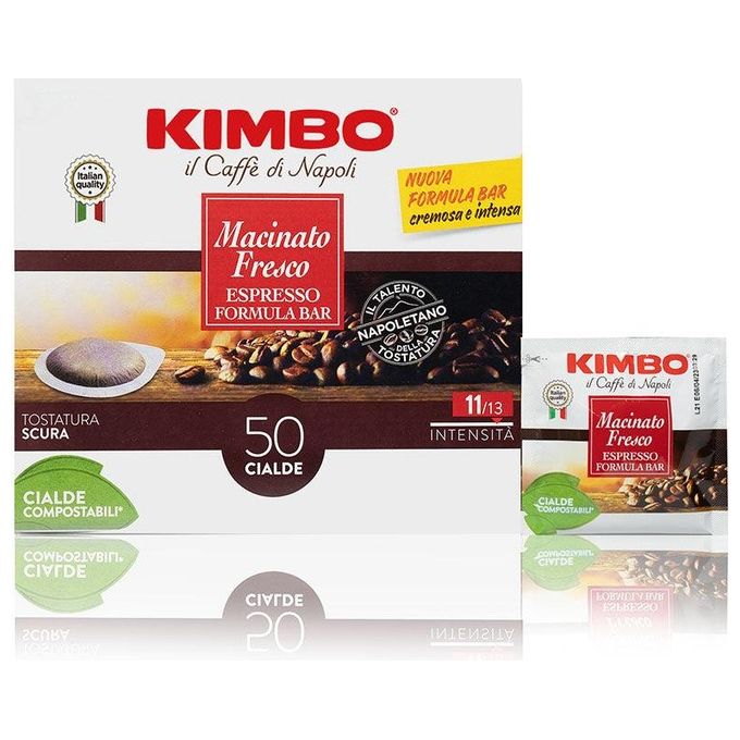 Kimbo Cialda Macinato Fresco Espresso Compatibile 50 Pezzi
