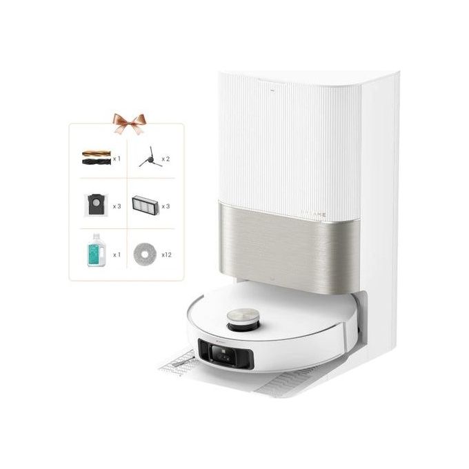 DREAME X50 ULTRA Robot aspirapolvere e mop 3D Smart Navigation 0.395 L autonomia 220 min Wi-Fi app mappatura colore Bianco