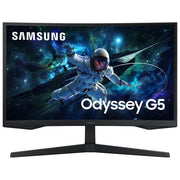 Samsung LS27CG552EUXEN Odyssey G5 Monitor Gaming Curvo 27'' QHD 2560x1440 165 Hz 1 ms AMD FreeSync HDR10 colore Nero