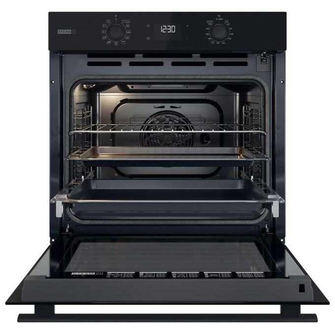 Whirlpool OMSR58RU1SB Elements Steam Forno da incasso Elettrico 71 L Classe A+ Pirolisi Vapore Cook3 Grill (60x60x55 cm) colore Nero