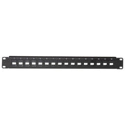 Link pannello patch vuoto colore nero 16 porte