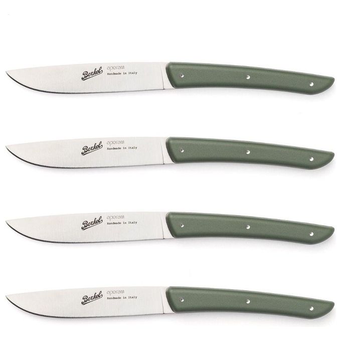 Berkel Set Coltelli da Bistecca 4 Pezzi Color Verde