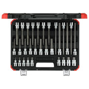 GEDORE RED R68003030 Set di Inserti per Cacciavite 1-2'' 30 Pezzi in Acciaio al Cromo-Vanadio con Valigetta Plastica colore Rosso