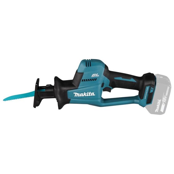 Makita DJR189ZJ Seghetto Diritto a Batteria Motore Brushless 18V Velocita' Variabile Fino a 3100 spm Luce LED Inclusa Valigetta Makpac e 3 Lame Colore Nero Blu