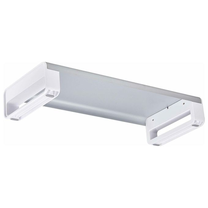 StarTech.com 1MFSW-MONITOR-RISER Supporto per Monitor Ergonomico fino a 15 Kg Altezza Fissa 9 cm Piattaforma in Acciaio colore Argento