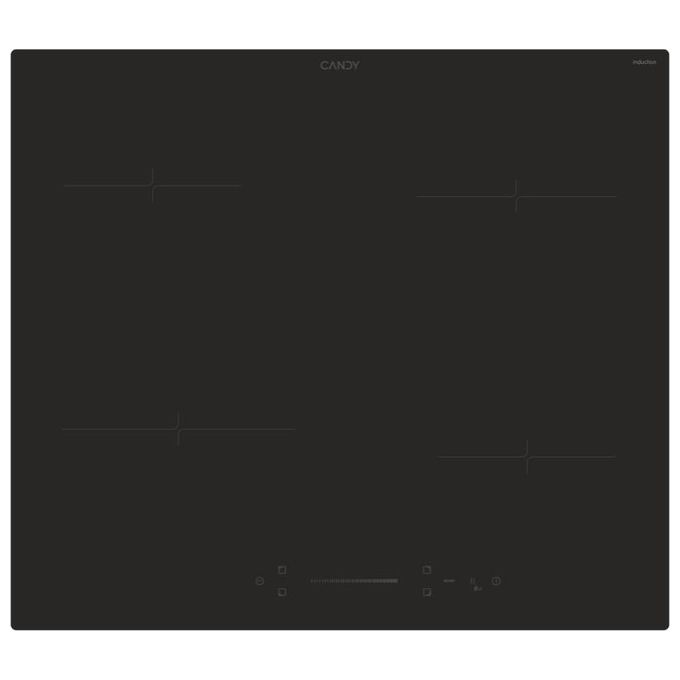 Candy CI642SCBB Moderna Piano Cottura A Induzione 4 Zone Slider Touch Control Power Management Colore Nero