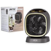 Imetec 4030 Silent Power Eco Termoventilatore 2100 W Silenzioso Timer Termostato Antigelo IP21 colore Verde Grigio
