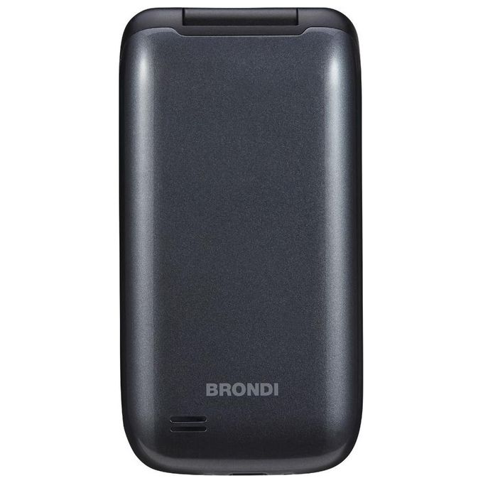 Brondi BROSTRIKE4GGR Strike Telefono Cellulare Clamshell Flip Attivo 4G Dual SIM Display 2.8'' Bluetooth 5.0 colore Dark Grey