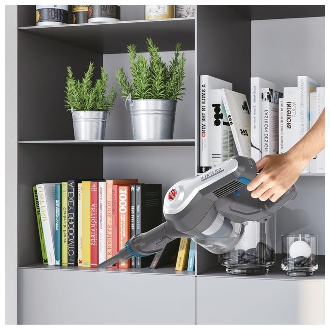 Hoover HF122CAR011 H FREE 100 Scopa Elettrica Senza Fili Ciclonica Senza Sacchetto 0.9 L 170 W autonomia 40 min colore Blu Titanio
