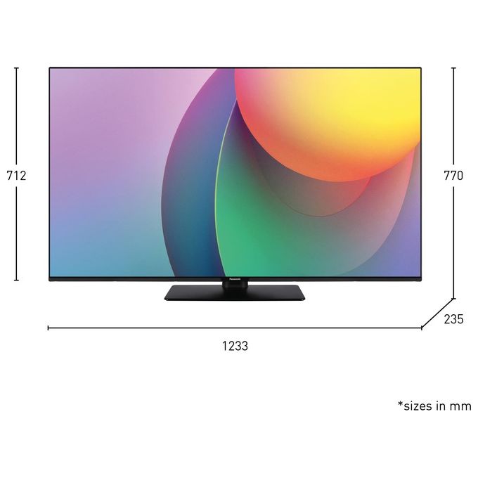 Panasonic TB-55W60AEZ Serie W60 Smart TV LED 4K Ultra HD 55'' TiVo Dolby Vision Dolby Atmos Game Mode colore Nero