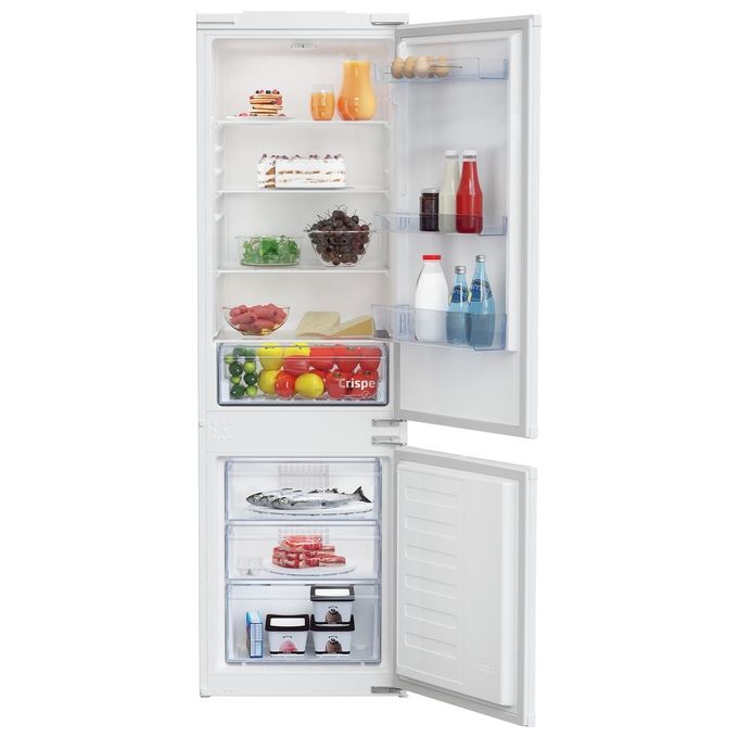 Beko BCSA285K4SN1 Frigorifero Combinato da Incasso 271 L 177 cm Classe E 35 dB Statico Inverter Porte Reversibili colore Bianco