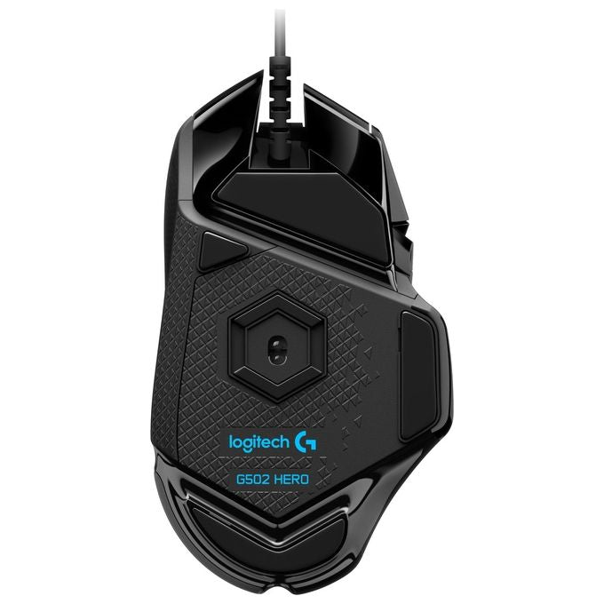 Logitech G G502 HERO Mouse Gaming Prestazioni Elevate, Sensore HERO 25K, 25.600 DPI, RGB, Pesi Regolabili, 11 Pulsanti Programmabili, Memoria Integrata, PC-Mac-Laptop, Nero