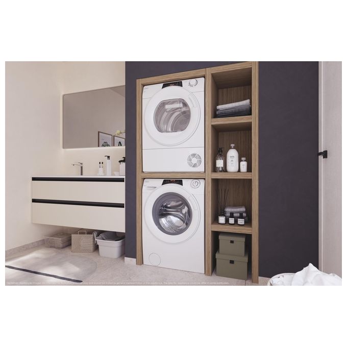 Candy RapidÓ ECO, Lavatrice 9kg, 1400 giri, Classe A, Bianco, RO 496DWM7-1-S